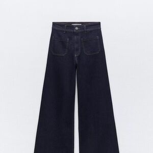 Classic dark blue Wide-Leg Jeans